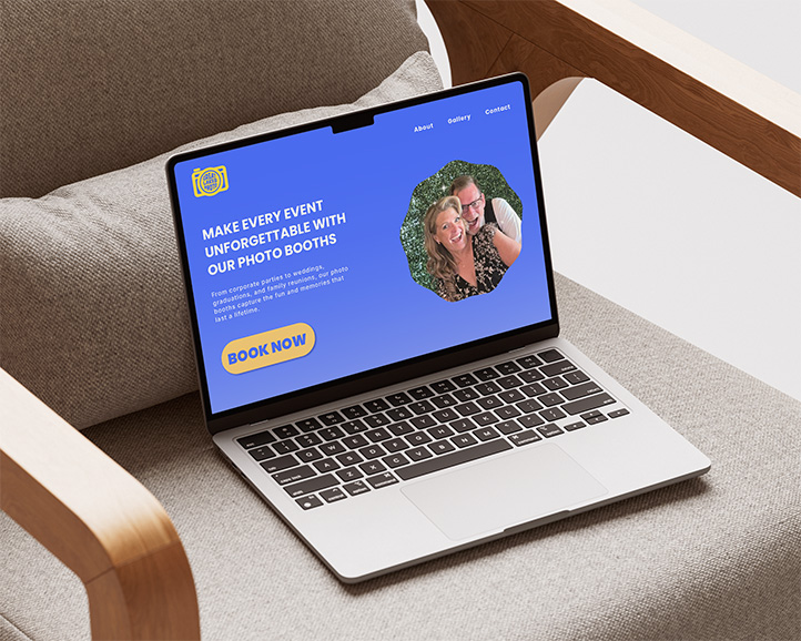 Web and branding design for Great Lakes Photo, a photobooth rental company, to boost conversions and online presence.